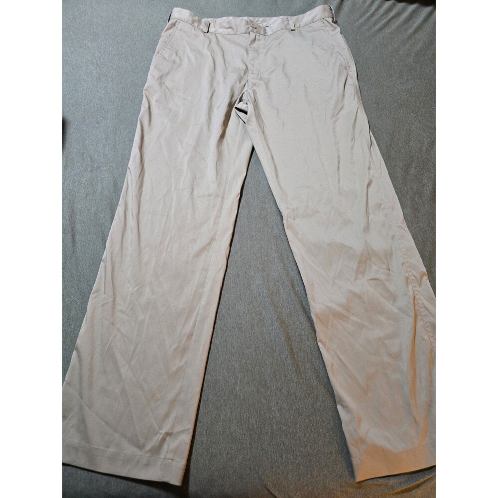Nike Dri-fit Golf Flat Front Khaki Chino Performance Pants Slacks 36x32